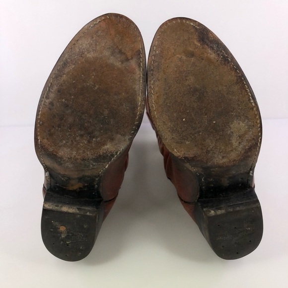 Acme Brown Leather Cowboy Western Boots Size 8.5